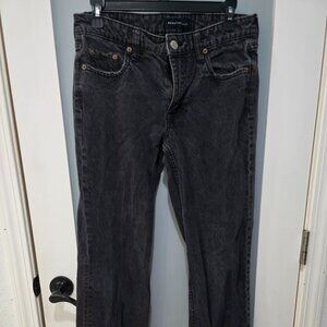 Aeropostale 90’s Baggy Black Jeans Women’s 2R Frayed Hem